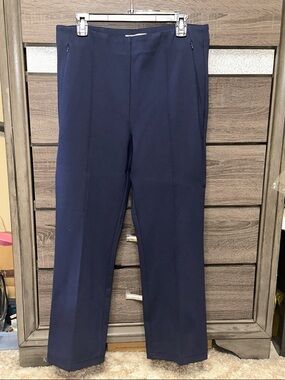 LOFT Navy Boot-Cut Dress Pants
